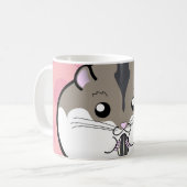 Fetter russischer zwergartiger Hamster Kaffeetasse (Vorderseite Links)