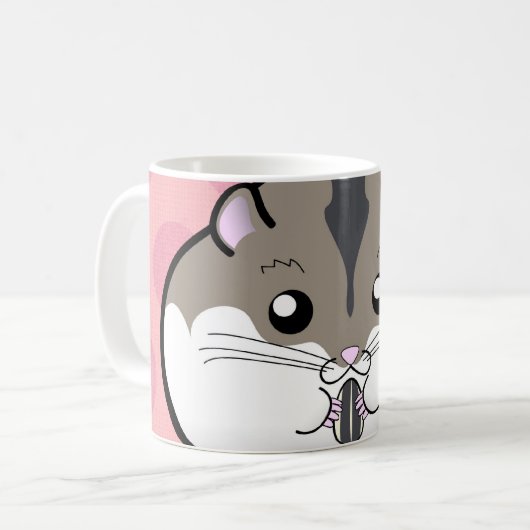 Fetter russischer zwergartiger Hamster Kaffeetasse (Vorderseite Links)