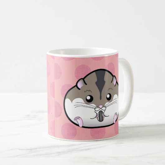 Fetter russischer zwergartiger Hamster Kaffeetasse (VorderseiteRechts)