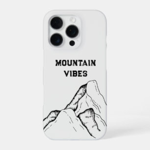 Fetter Sans-Serif-Einfach-Handyhülle Bergvibes iPhone 16 Pro Hülle