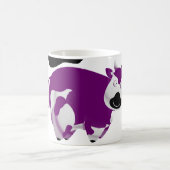 Fetter Single-lila Kuh Kaffeetasse (Mittel)