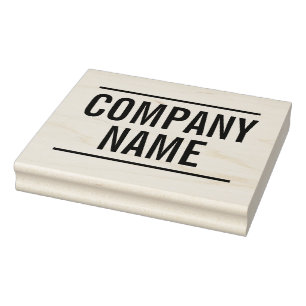 Fetter Stil - Firmenname - Geschäft/Firma Gummistempel