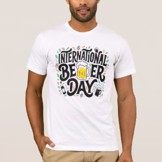 Fetter Tag des Bieres Lettering für trendiges T-Sh T-Shirt