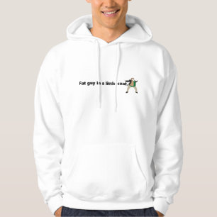 fetter Typ in einem kleinen Mantel Hoodie