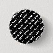 Fetter Wiederholbarer Editierbarer Name | Einfach Button (Vorderseite)
