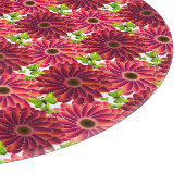 Fettes Blumenmuster mit Schmetterlingen | Lebendig Schneidebrett (Ecke)