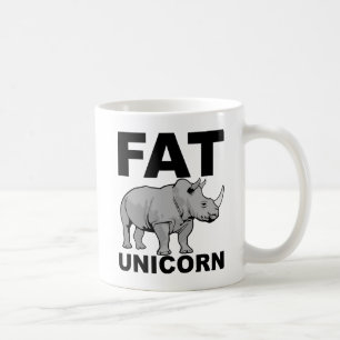 Fettes Einhorn Nashorn Lustiger Becher Kaffeetasse