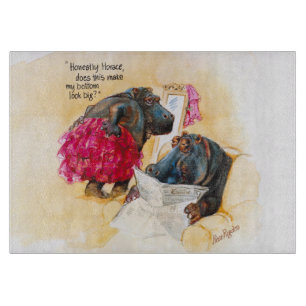 Fettes Flusspferd Schneidebrett