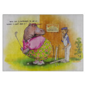 fettes Flusspferdgolf Schneidebrett (Vorderseite)