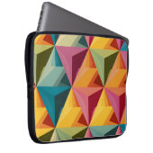 Fettes geometrisches Dreiecksmuster  Laptopschutzhülle (Vorne Rechts)