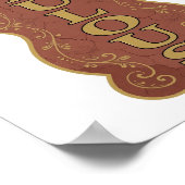 Fettes Gold FABULOSES Design Poster (Ecke)