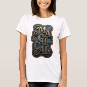 Fettes Gold MAGISCHES künstlerisches Motiv T-Shirt