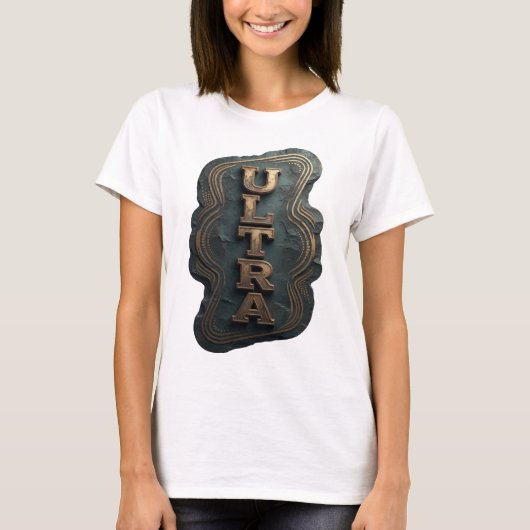 Fettes Gold ULTRA Fette Gestaltung T-Shirt (Vorderseite)