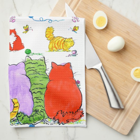 Fettes Katze-Küche Tuch (Viertel Falte)