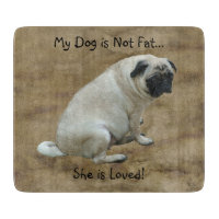 Fettes Mops-Ausschnitt-Brett