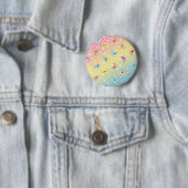 Fettes Regenbogen Narwhal Muster Button (Beispiel)
