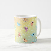 Fettes Regenbogen Narwhal Muster Kaffeetasse (VorderseiteRechts)