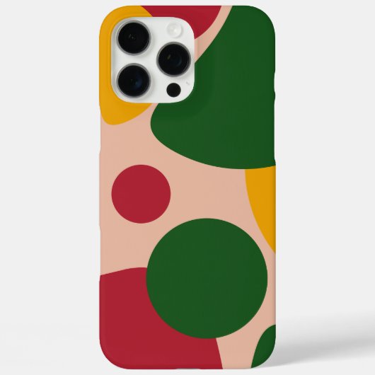 Fettes Retro-Abstraktes-Formen-Muster Case-Mate iPhone Hülle (Rückseite)