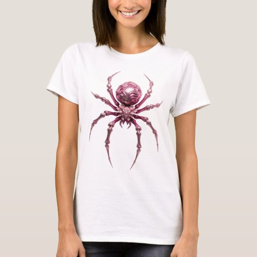 Fettes Rosa ABSTRACT ART Kunstprint T-Shirt (Vorderseite)