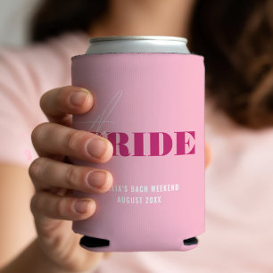 Fettes Rosa Junggesellinnen-Braut Dosenkühler