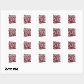 Fettes Rosa MARVELOUS Sticker Art (Blatt)