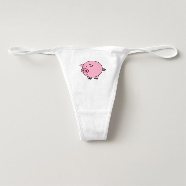 Fettes rosa Schwein (Vorderseite)