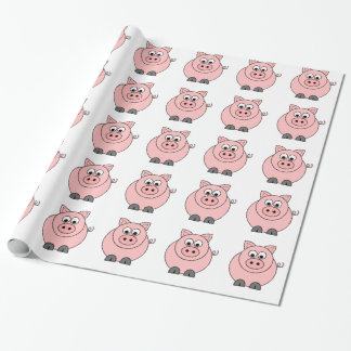 Fettes rosa Schwein Geschenkpapier