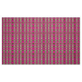 Fettes Rosa- und Grün geometrisches Retro-Muster Stoff (Fat Quarter (45,7 x 55,9 cm))