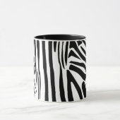 Fettes Schwarz-Weiß-Zebramuster Tasse (Zentrum)