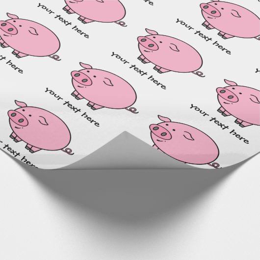 Fettes Schwein Geschenkpapier (Ecke)