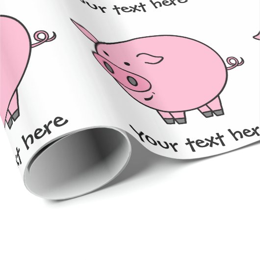Fettes Schwein Geschenkpapier (Rolleneckpunkt)