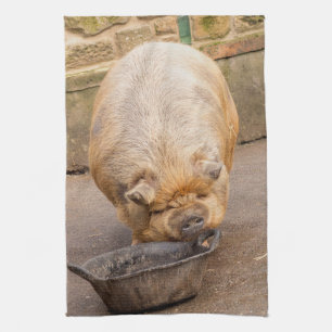 Fettes Schwein Geschirrtuch