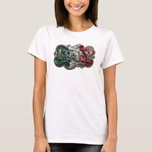 Fettes Silber ITALIEN Shirt-Design T-Shirt
