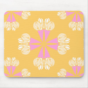Fettes Sommerblumenbouquet auf Gold Mousepad