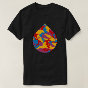 Fettes Tarno-Muster Tränenform T-Shirt