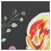 Fettfarben - Blume - Kollaborationsmuster Stoff (Nahaufnahme)