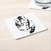 Fettfarben Cat Untersetzer Set (angewinkelt)