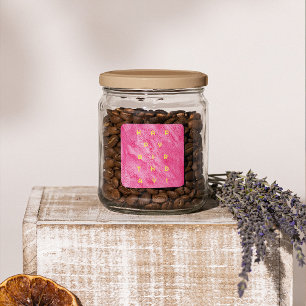 Fettfarbener Geburtstag Quadratischer Aufkleber