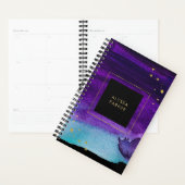 Fettfarbener Splash mit Imitaten Gold Look Akzente Planer (Anzeige)