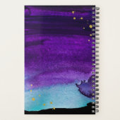 Fettfarbener Splash mit Imitaten Gold Look Akzente Planer (Rückseite)