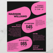 Fettfarbenes Personal Trainer Foto Flyer (Hinten)