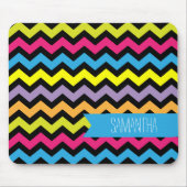 Fettfarbig Zickzack Zigzags Mousepad (Vorne)