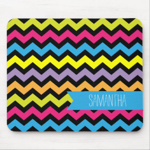 Fettfarbig Zickzack Zigzags Mousepad