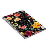 Fettfarbige Blume-Kollaborationsmuster Notizblock (Rechte Seite)