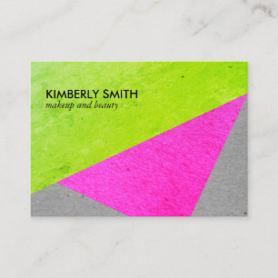 Fettfarbige Chic-Farbblöcke Visitenkarte