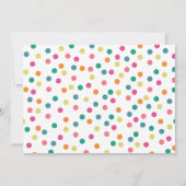 Fettfarbige Party Einladung (Rückseite)