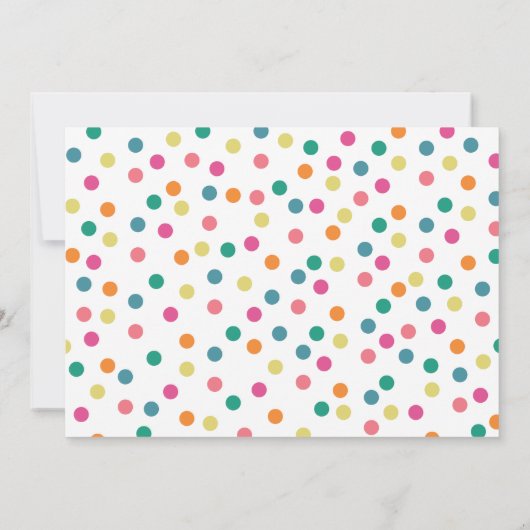 Fettfarbige Party Einladung (Rückseite)