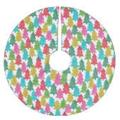 Fettfarbige Weihnachtsbaumen Polyester Weihnachtsbaumdecke (Vorderseite)