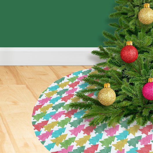 Fettfarbige Weihnachtsbaumen Polyester Weihnachtsbaumdecke