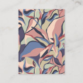 Fettfarbiger Abstrakter QR-Code-Hochzeit des RSVP Begleitkarte (Rückseite)